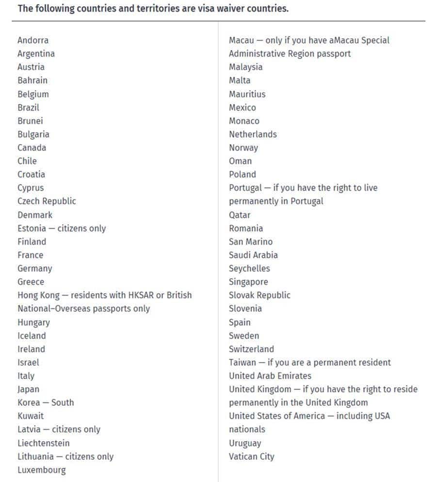 Required Travel Document and Information For Cruise Vacations